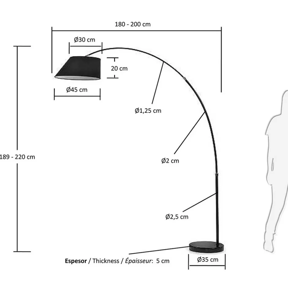 Pharao24 Bogenleuchte Chila> Lampen Und Leuchten