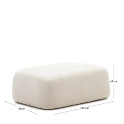 Sitzhocker*Pharao24 Boucle Couchhocker Troy