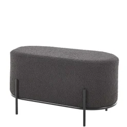 Sitzhocker*Pharao24 Boucle Polsterhocker Zerval