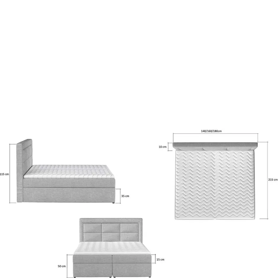 Funktionsbetten|Schubkastenbetten*Pharao24 Boxbett Charinas