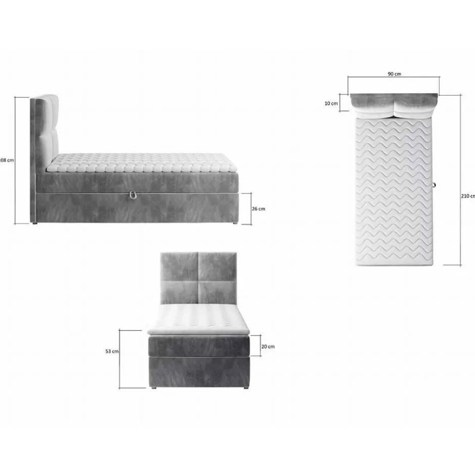 Pharao24 Boxbett Jalton> Funktionsbetten|Schubkastenbetten