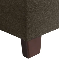 Sitzhocker*Pharao24 Brauner Polsterhocker Zyrano