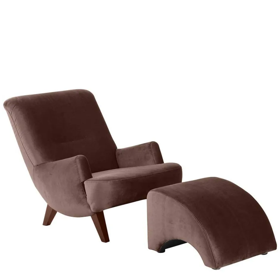 Relaxsessel*Pharao24 Brauner Polstersessel Perlos