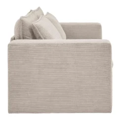 Wohnzimmercouch|2 Sitzer Sofa*Pharao24 Breitcord Sofa Beige Edance