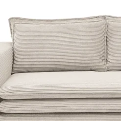 Wohnzimmercouch|2 Sitzer Sofa*Pharao24 Breitcord Sofa Beige Edance