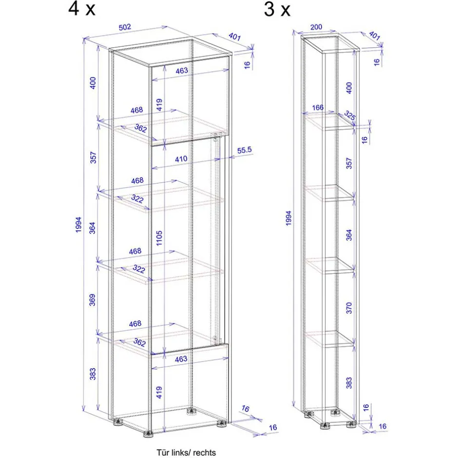 Büromöbel Sets*Pharao24 Büro Schrank Set Rascian