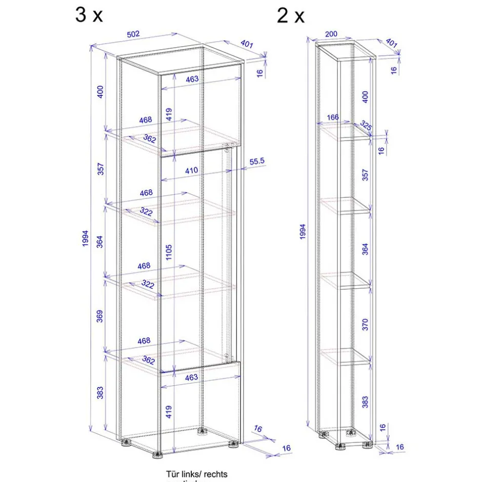 Pharao24 Büro Schrankwand Uzniana> Büromöbel Sets