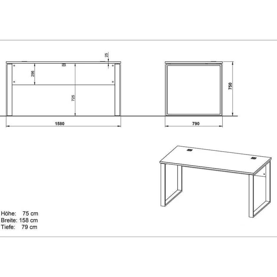Büromöbel Sets*Pharao24 Büroausstattung Nastia