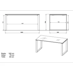 Büromöbel Sets*Pharao24 Bürokombination Rameros