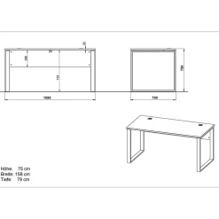 Büromöbel Sets*Pharao24 Büromöbel Komplettset Nastia