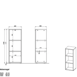 Büromöbel Sets*Pharao24 Büromöbel Set dreiteilig Abby