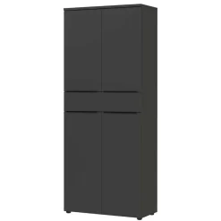 Pharao24 Büromöbel Set dunkelgrau Abby><noscript><img width=