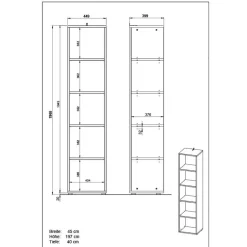Pharao24 Büromöbel Set dunkelgrau Abby><noscript><img width=