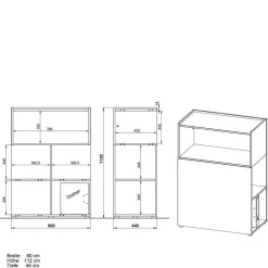 Pharao24 Büromöbel Set 4-teilig Abby><noscript><img width=