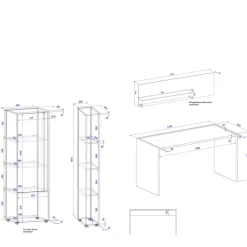 Pharao24 Büromöbelset 4teilig Rascian><noscript><img width=