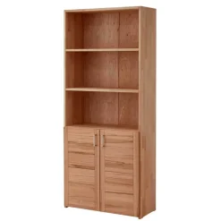 Pharao24 Büroregal mit Türen Feliana> Regalschränke|Massivholzregale