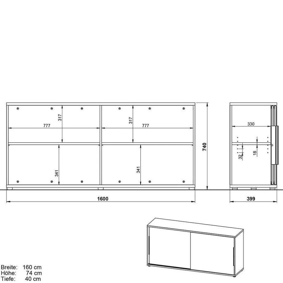 Büroschränke|Aktenschränke*Pharao24 Büroschrank Abby