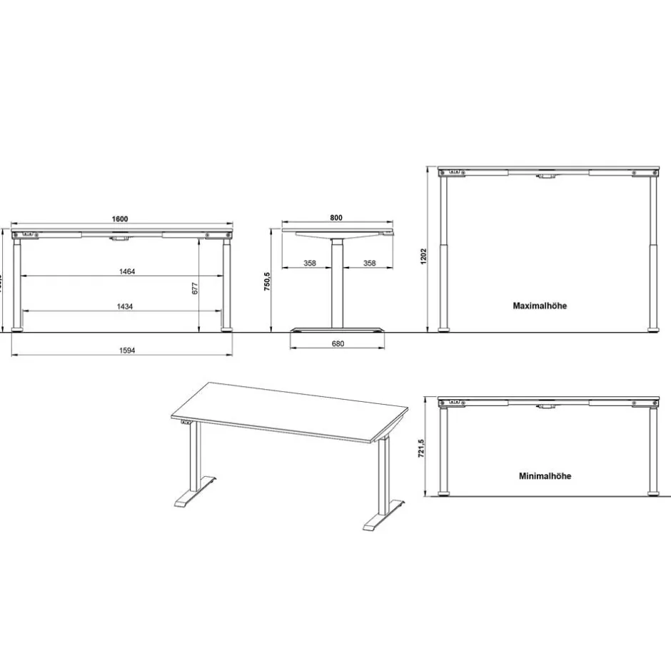 Pharao24 Bürotisch Juanda> Schreibtische