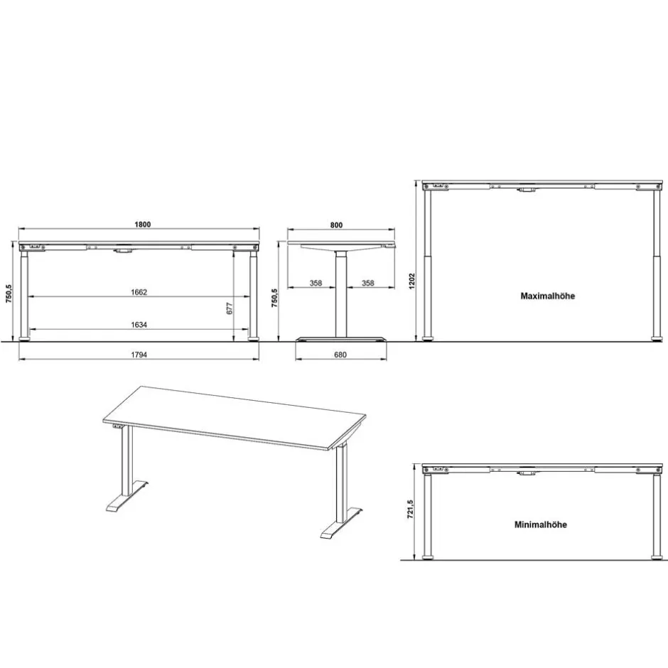 Pharao24 Bürotisch Juanda> Schreibtische