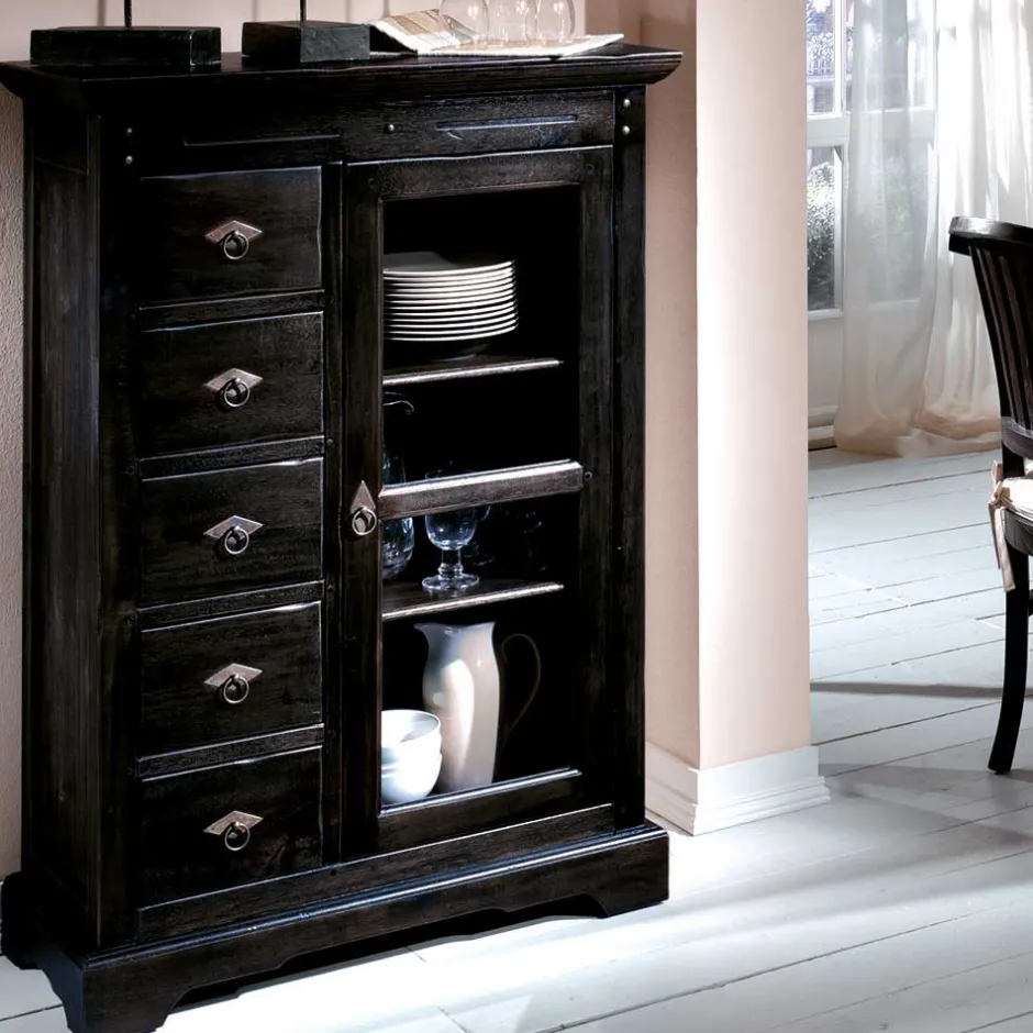 Küchenkommode|Wohnzimmerkommoden*Pharao24 Brotschrank Aceh