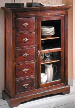 Küchenkommode|Wohnzimmerkommoden*Pharao24 Brotschrank Aceh