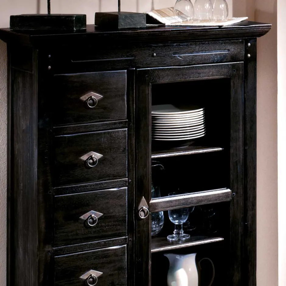 Küchenkommode|Wohnzimmerkommoden*Pharao24 Brotschrank Aceh