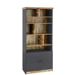 Wohnzimmerregale|Standregale*Pharao24 Buchregal mit Türen Kanama