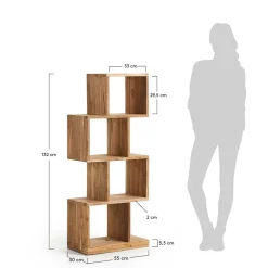 Wohnzimmerregale|Massivholzregale*Pharao24 Buchregal Navoi