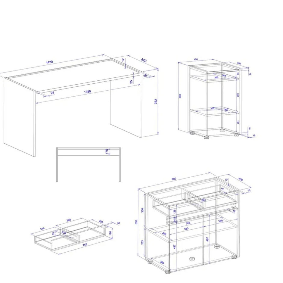 Pharao24 Buerokombination Uzniana> Büromöbel Sets
