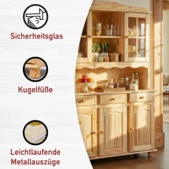 Massivholz Schränke|Anrichten*Pharao24 Buffetschrank Classico