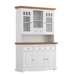 Massivholzmöbel|Anrichten*Pharao24 Buffetvitrine Corao