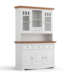 Massivholzmöbel|Anrichten*Pharao24 Buffetvitrine Corao