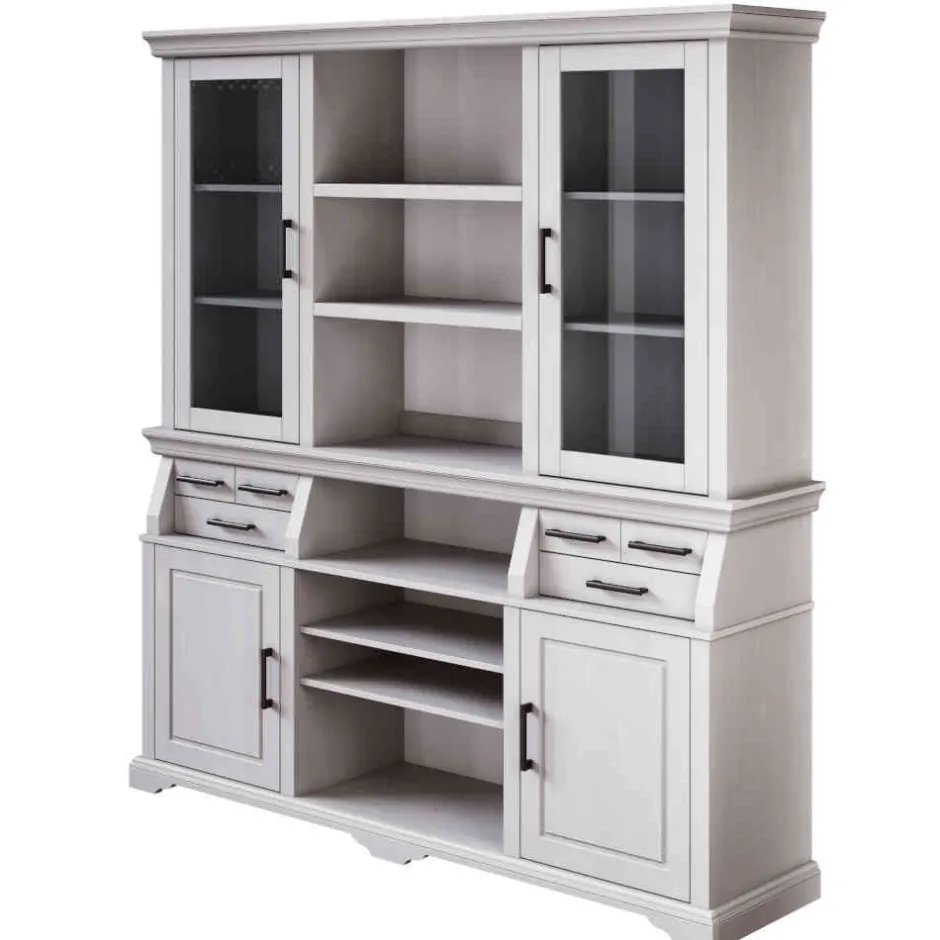 Massivholz Schränke|Anrichten*Pharao24 Buffetvitrine Jefferson