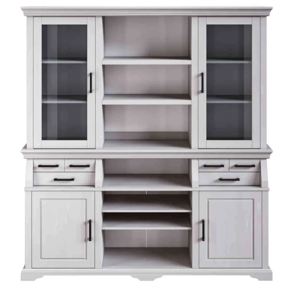 Massivholz Schränke|Anrichten*Pharao24 Buffetvitrine Jefferson