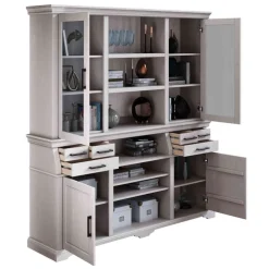 Massivholz Schränke|Anrichten*Pharao24 Buffetvitrine Jefferson