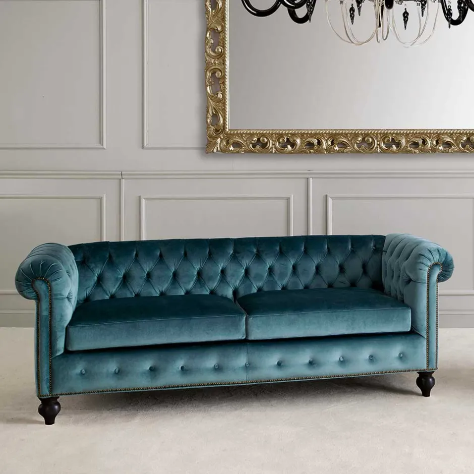 Pharao24 Chesterfield Couch Sinkala> Polstermöbel|Wohnzimmercouch
