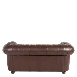 Wohnzimmercouch|Einzelsofa*Pharao24 Chesterfield Leder Couch Leandra