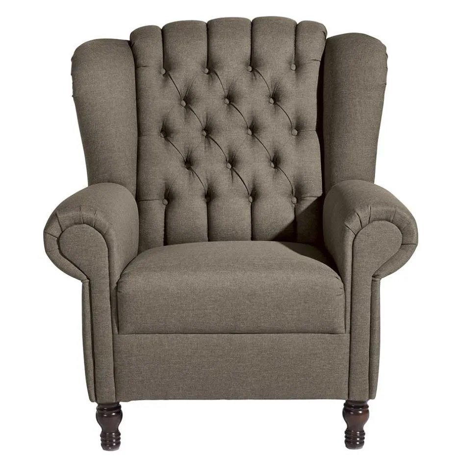 Ohrensessel*Pharao24 Chesterfield Wohnzimmersessel Kobi