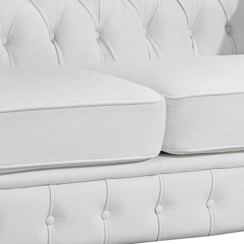 Polstermöbel|Wohnzimmercouch*Pharao24 Chesterfield Zweier Sofa Jymm