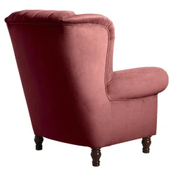 Ohrensessel*Pharao24 Chesterfieldsessel Samt Lavaco