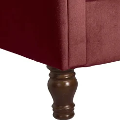 Ohrensessel*Pharao24 Chesterfieldsessel Samt Lavaco