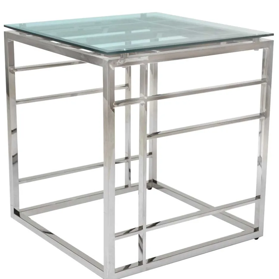 Pharao24 Chrom Beistelltisch Inegrados> Telefontische|Glastische