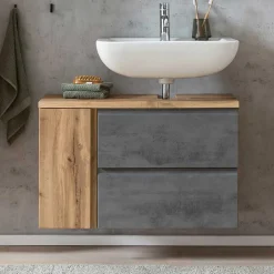 Waschbeckenunterschränke|Bad Unterschränke*Pharao24 85cm Waschtisch Tagma