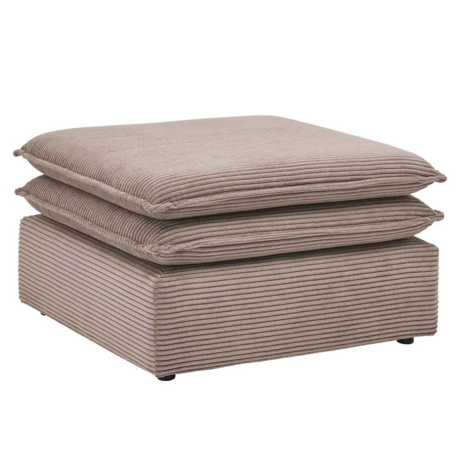 Relaxsessel*Pharao24 Cord Sessel und Hocker Mejan