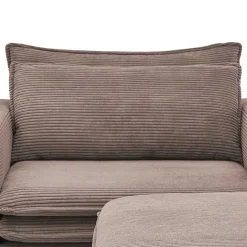 Relaxsessel*Pharao24 Cord Sessel und Hocker Mejan