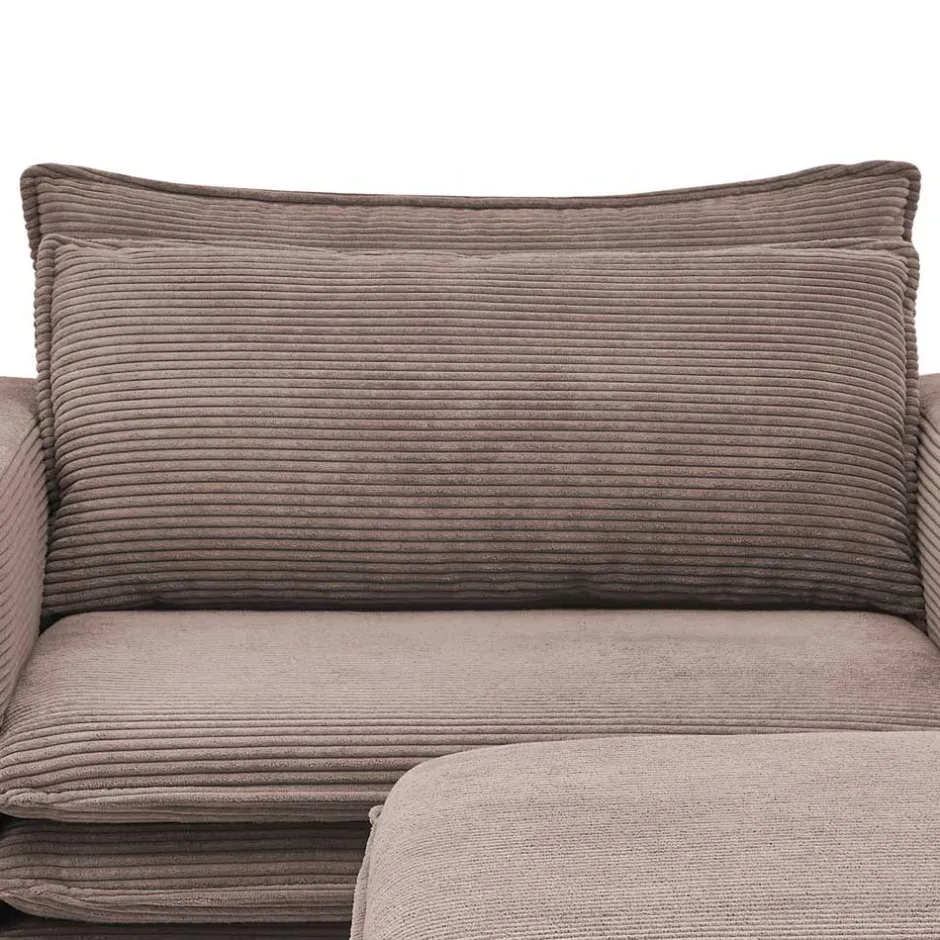 Relaxsessel*Pharao24 Cord Sessel und Hocker Mejan