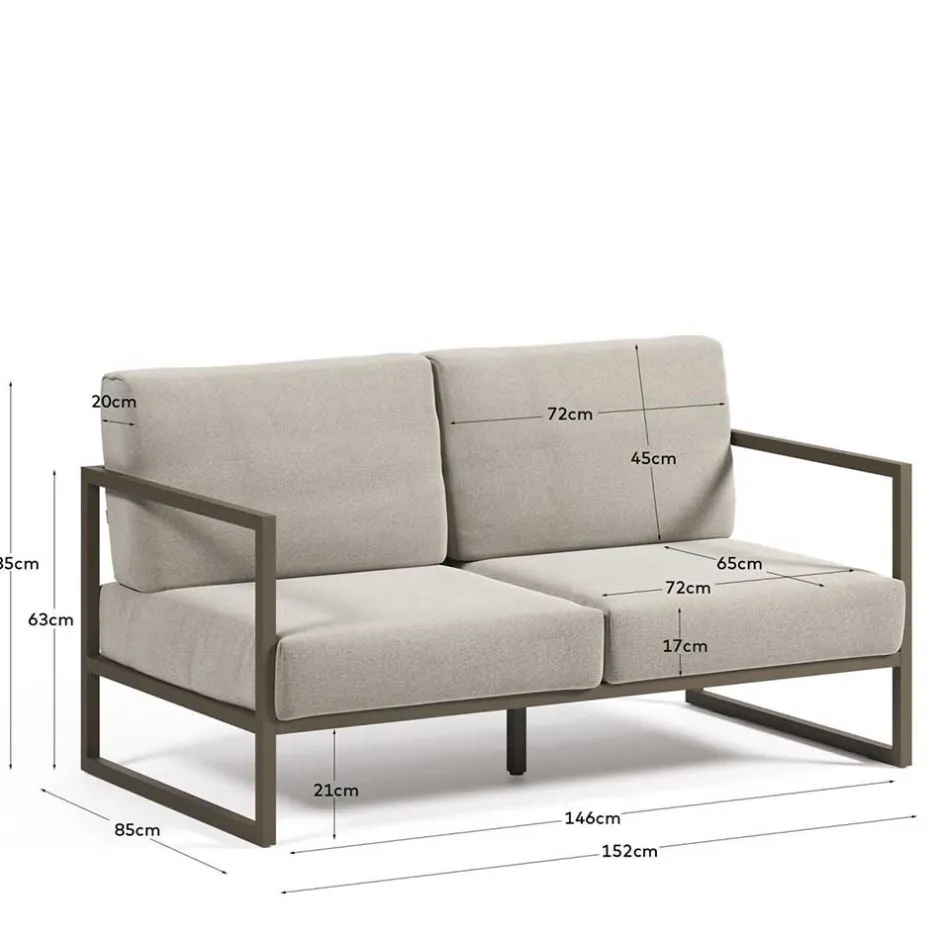 Pharao24 Couch Alexx> Wohnzimmercouch|2 Sitzer Sofa