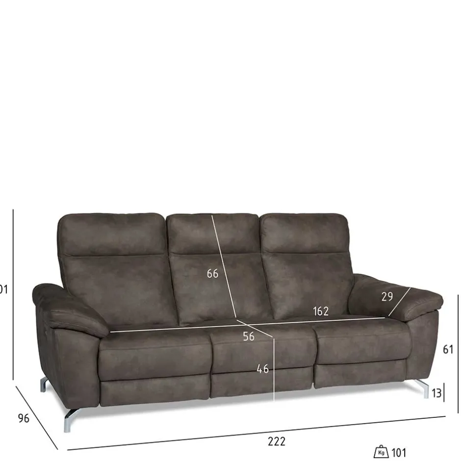 Pharao24 Couch Artjeson> 3 Sitzer Sofa