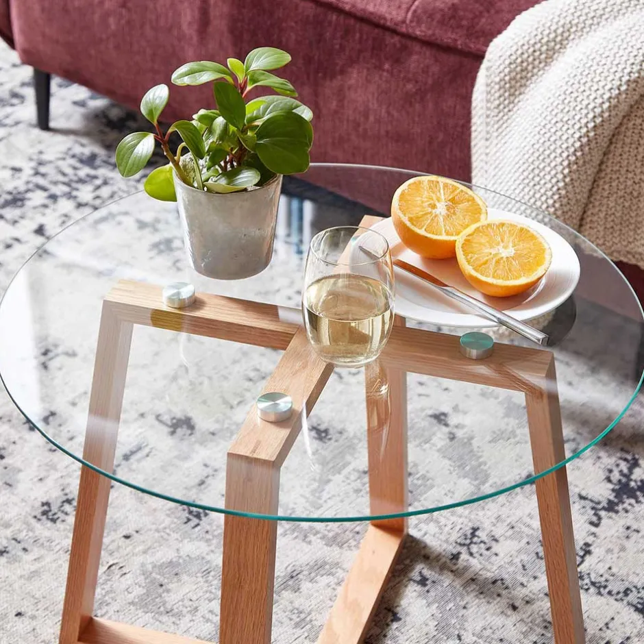 Pharao24 Couch Beistelltisch Clarina> Wohnzimmertisch|Glastische