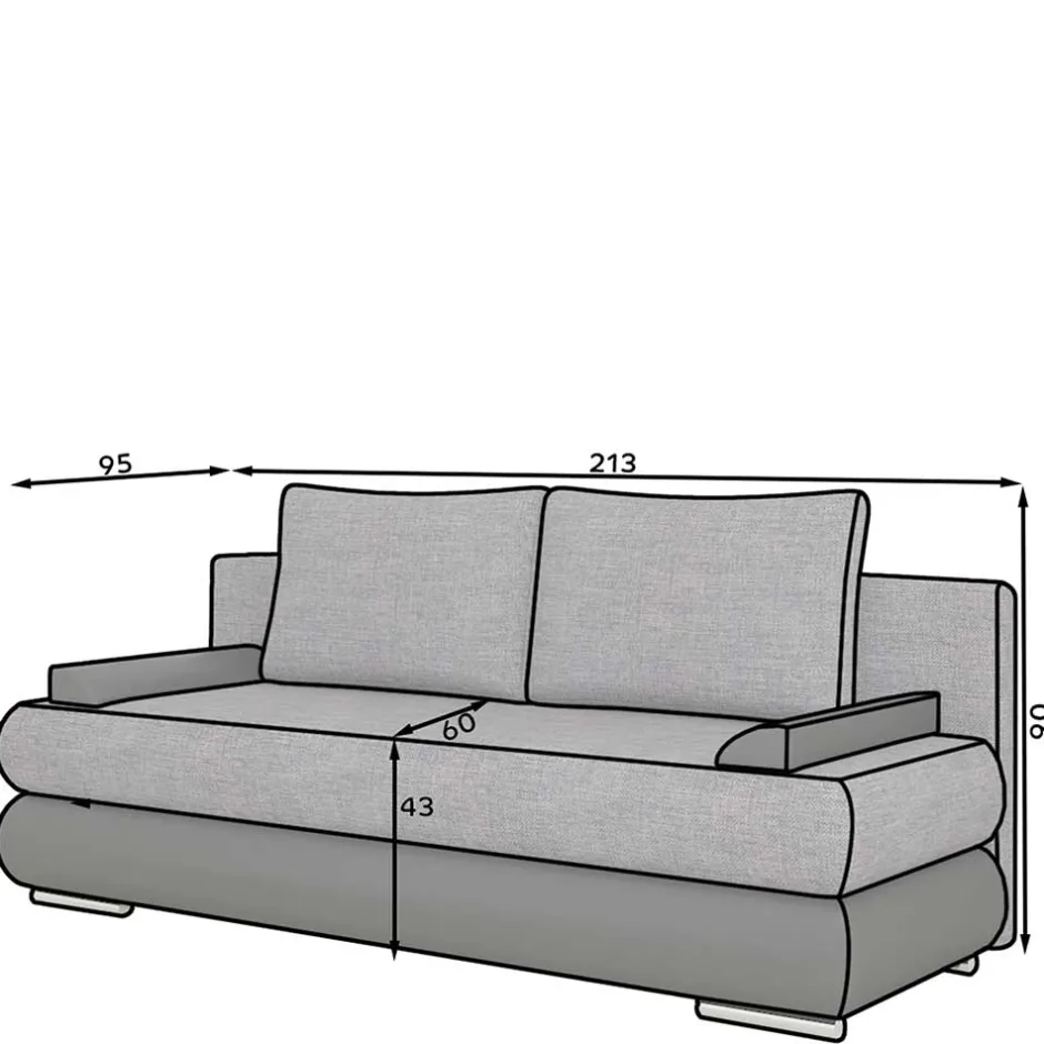 Pharao24 Couch Jionalla> 3 Sitzer Sofa